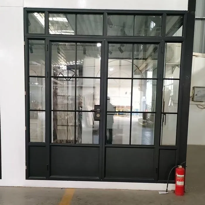 aluminium french doors with side windows factory